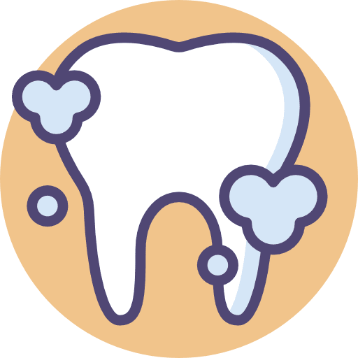 Tooth whitening bright body part health icon