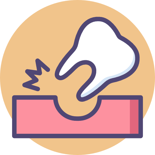 Extraction medical mouth dental icon