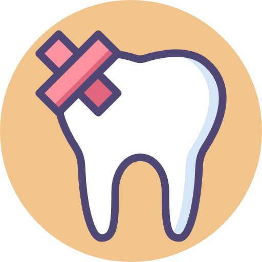 Toothache medical healthcare and medical pain icon