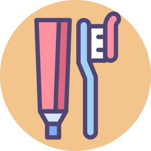 Toothpaste toothbrush beauty tooth icon