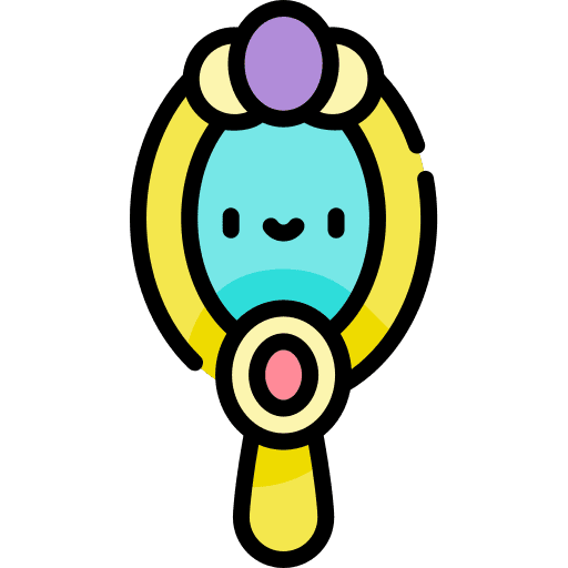 Hand mirror hand mirror beauty salon beauty icon
