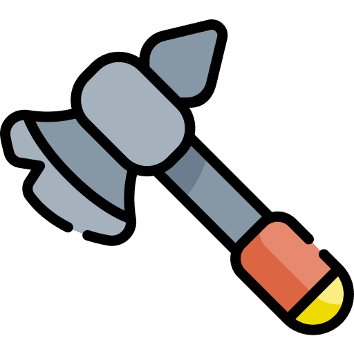 Axe axes viking construction and tools icon