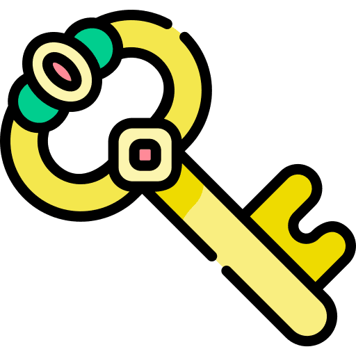 Key pass key door key icon