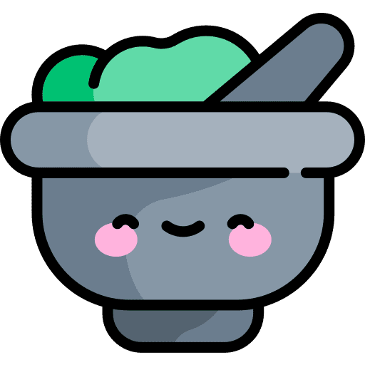 Mortar grinding pestle healthcare and medical icon