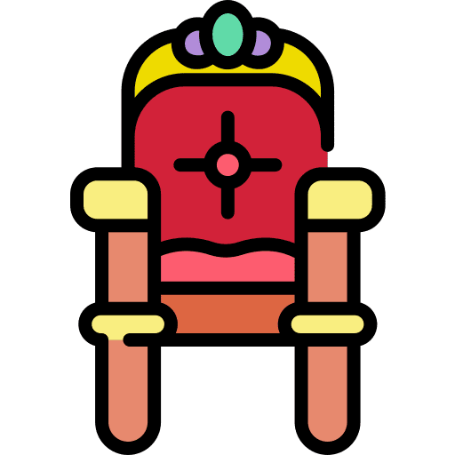 Throne throne monarchy royalty icon