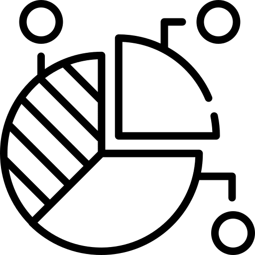 Pie chart pie graphic business data icon