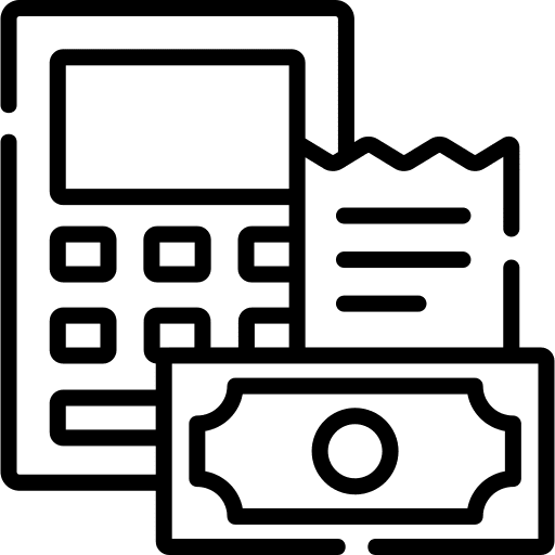 Budget finance dollar money bag icon Budget finance dollar money bag icon