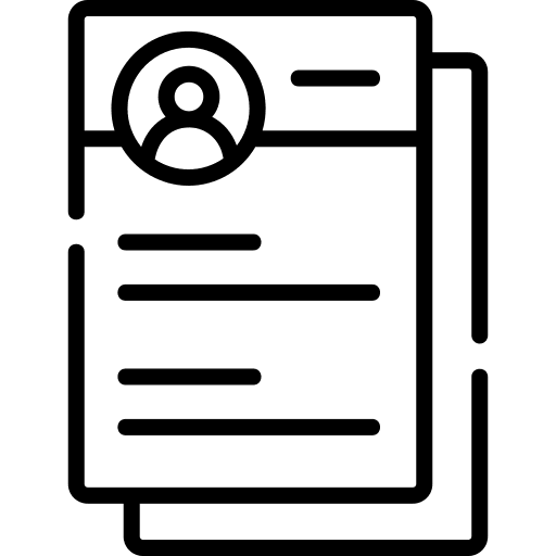 Cv manager professions and jobs personal info icon Cv manager professions and jobs personal info icon