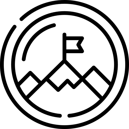 Objective business mission snowy icon Objective business mission snowy icon