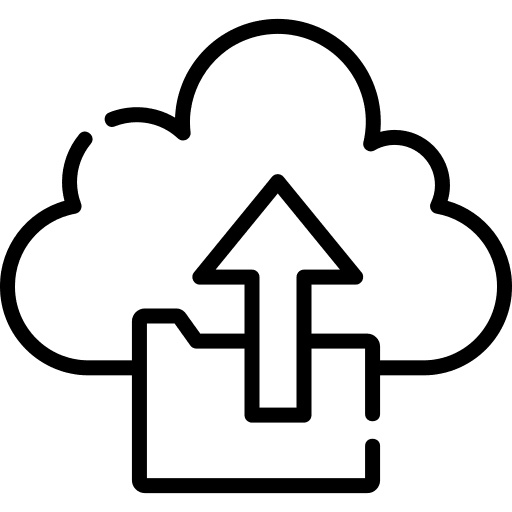 Upload cloud data upload document icon Upload cloud data upload document icon