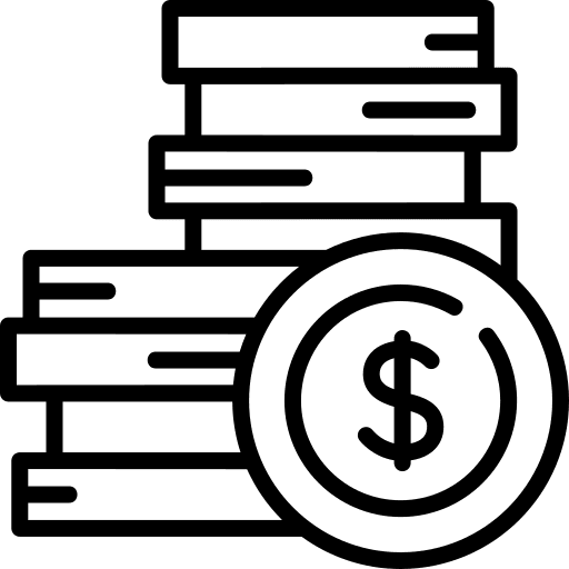 Money money stack coins icon Money money stack coins icon