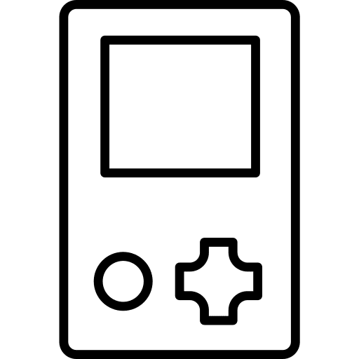 Portable gamer electronic technology icon