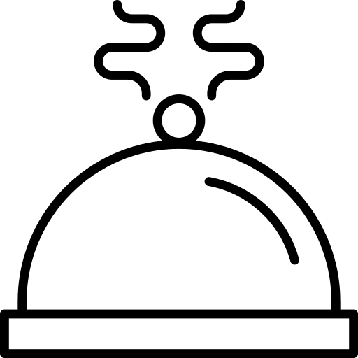 Restaurant cloche tray restaurant icon