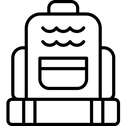 Backpack backpack travel bag icon