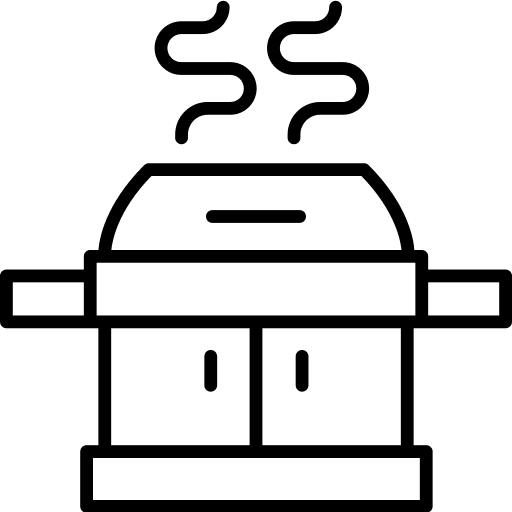 Barbecue flames tools and utensils hobbies and free time icon