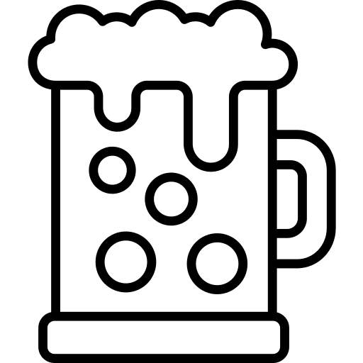 Beer alcoholic drink mug beer mug icon