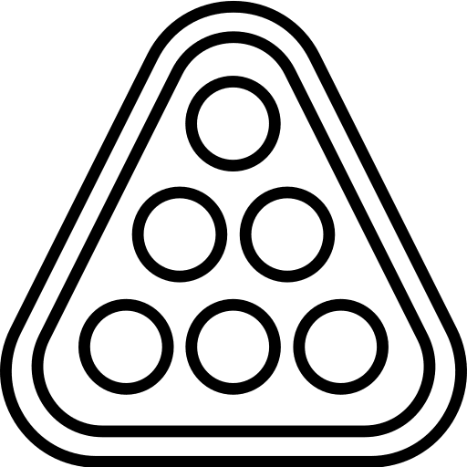 Billiard balls hobbies and free time leisure icon