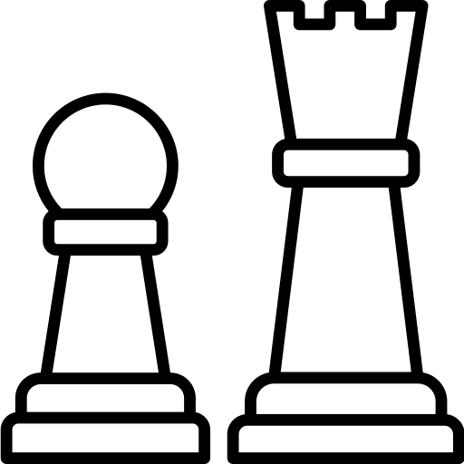 Chess chess piece seo and web tower icon