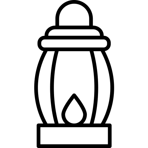 Lantern lantern light camping icon