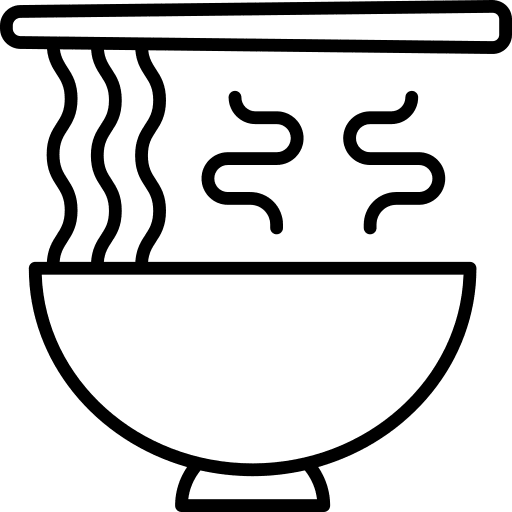 Asian bowl cultures chinese icon