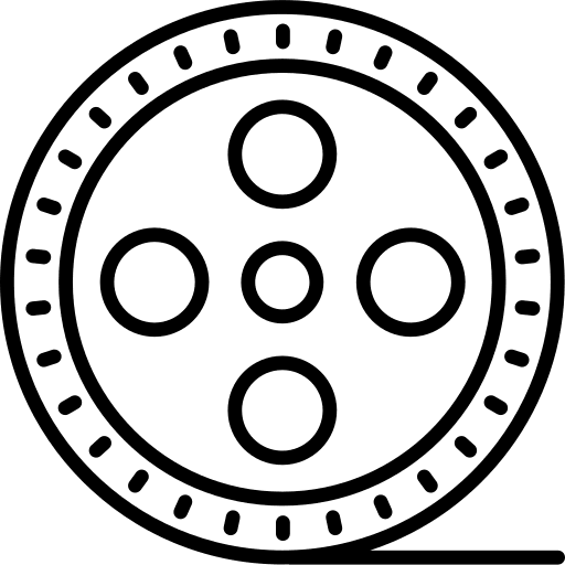 Film reel movie filming film icon