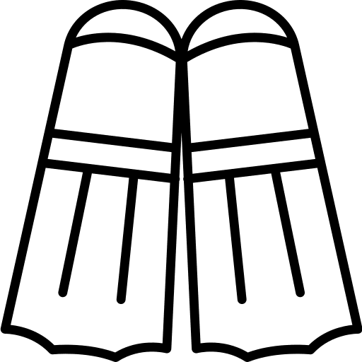 Flippers dive fins flippers icon