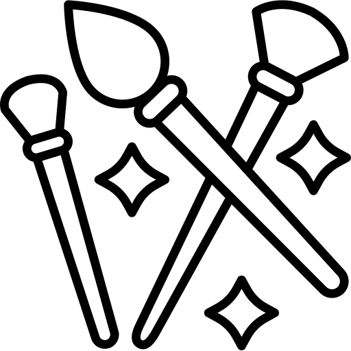 Art art paint brush edit tools icon