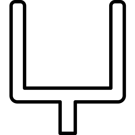 Goal post gridiron football sports american football icon