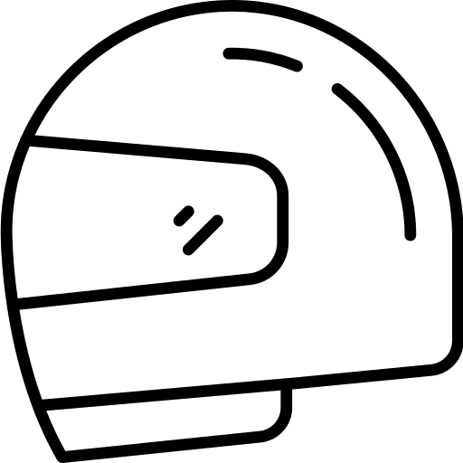 Helmet security racing motorbike icon