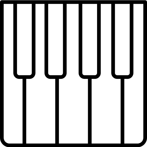 Piano music piano music instrument icon