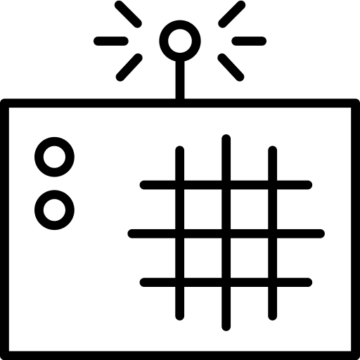 Radio electronics communication radio antenna icon