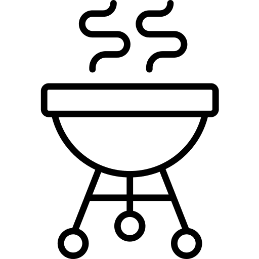 Barbecue birthday and party summertime food and restaurant icon