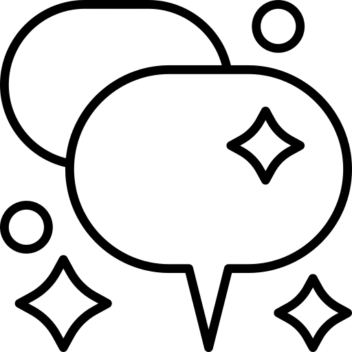 Conversation communication talk bubble speech icon