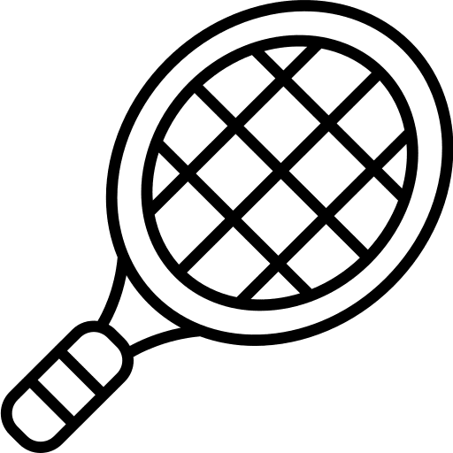 Racket sports and competition tennis racket tennis icon