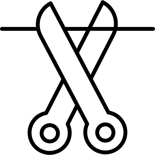 Scissors symbol construction and tools tools icon