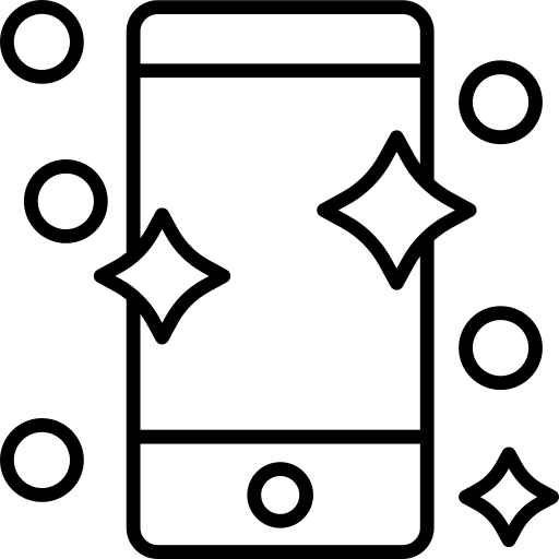 Smartphone touch screen cellphone mobile phone icon