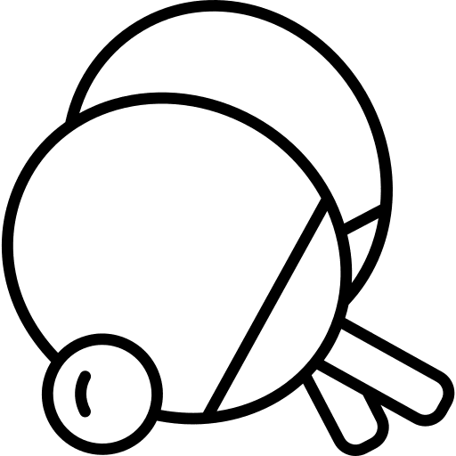 Table tennis racket equipment sports icon