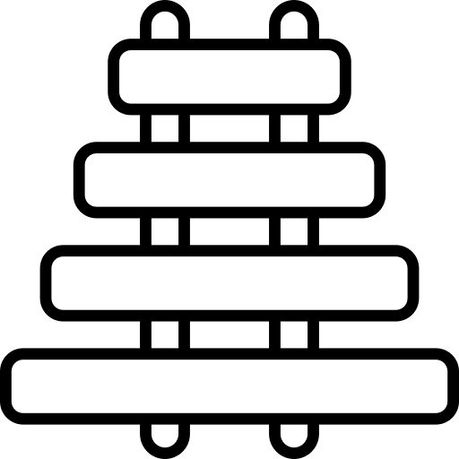 Xylophone music and multimedia music kid and baby icon