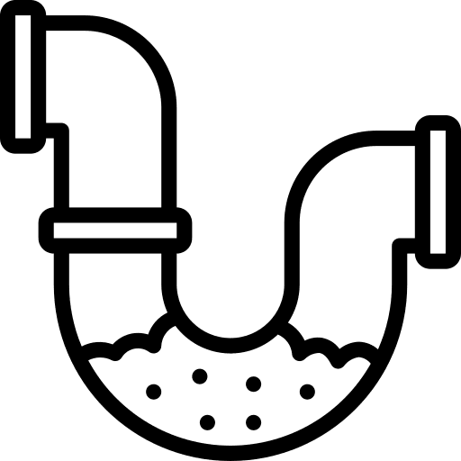 Pipe leak improvement construction and tools icon