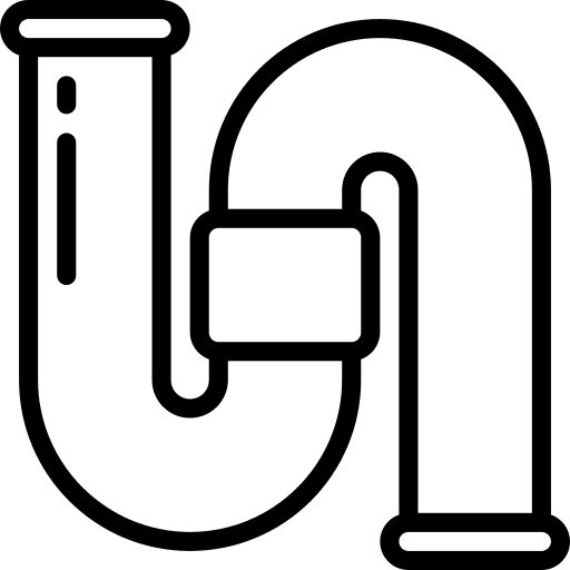 Plumbing improvement construction pipe icon