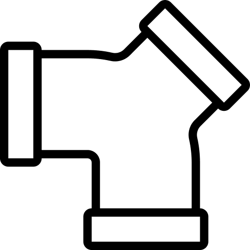 Plumbing pipe tube construction and tools icon