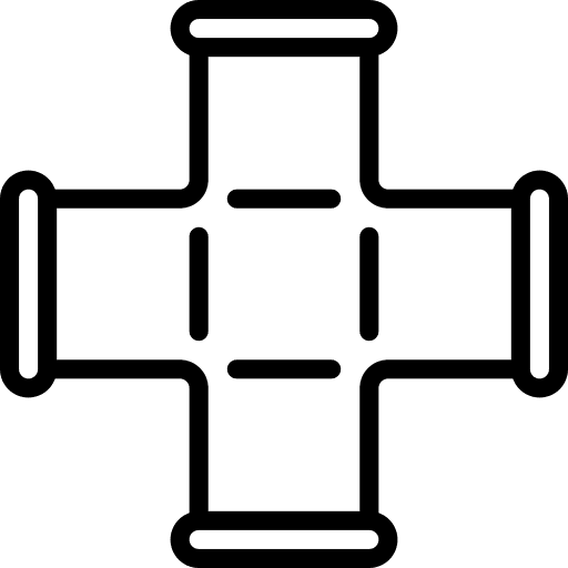 Plumbing construction pipe industry icon