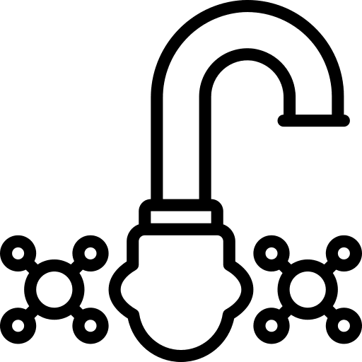 Faucet droplet tap industry icon