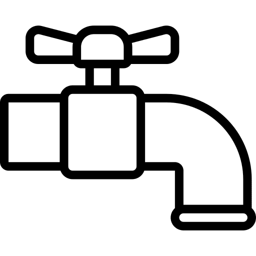 Faucet tap industry droplet icon