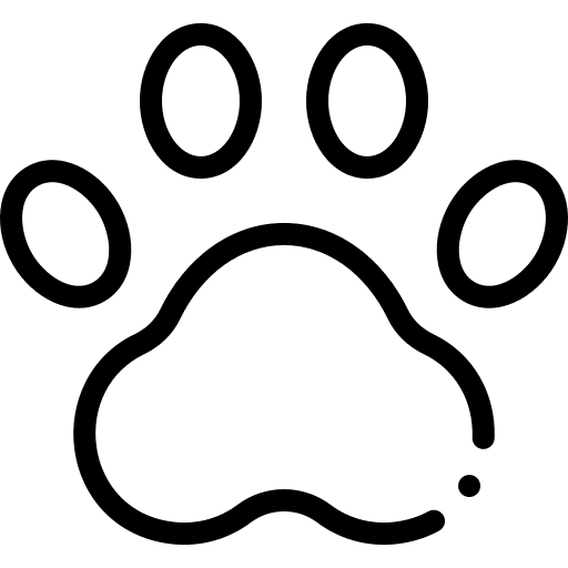 Paw print animals highlight stories paw icon