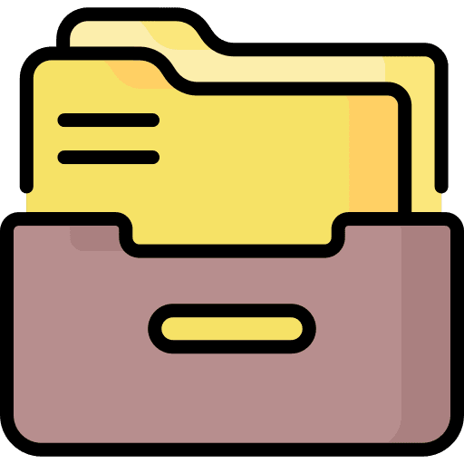Folder box storage box archive icon Folder box storage box archive icon