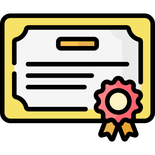 Certificate badge degree certificate icon Certificate badge degree certificate icon