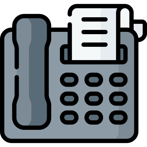 Fax communications technology communication icon Fax communications technology communication icon
