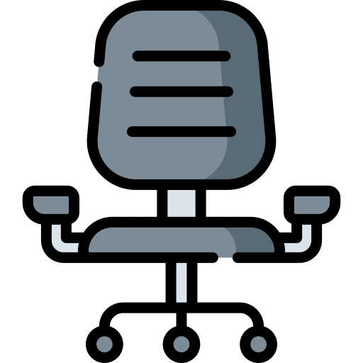 Office chair furniture and household furniture office icon Office chair furniture and household furniture office icon