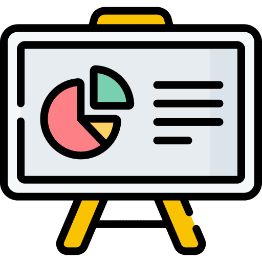 Presentation business graphic statistics icon Presentation business graphic statistics icon